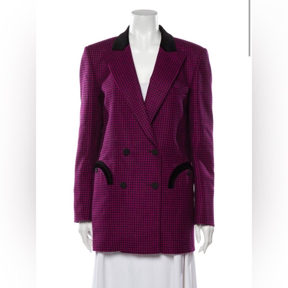 Blazé Milano Pink and Black Checked blazer